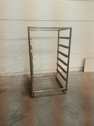 Stainless steel cart - 93x85x166 cm